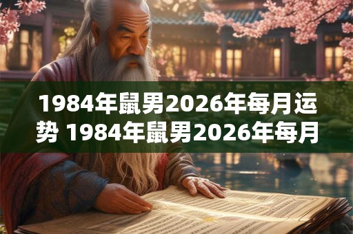 1984年鼠男2026年每月运势 1984年鼠男2026年每月运势怎样 1984年鼠男2026年每月运势 1984年鼠男2026年每月运势怎样