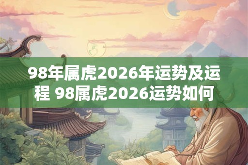 98年属虎2026年运势及运程 98属虎2026运势如何