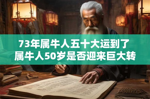 73年属牛人五十大运到了 属牛人50岁是否迎来巨大转运
