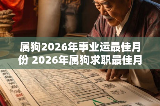 属狗2026年事业运最佳月份 2026年属狗求职最佳月份 属狗2026年事业运最佳月份 2026年属狗求职最佳月份
