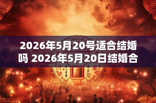 2026年5月20号适合结婚吗 2026年5月20日结婚合适吗