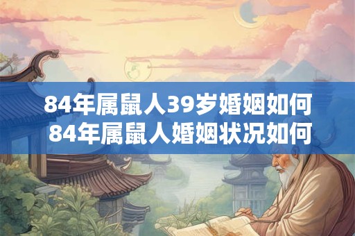 84年属鼠人39岁婚姻如何 84年属鼠人婚姻状况如何 84年属鼠人39岁婚姻如何 84年属鼠人婚姻状况如何