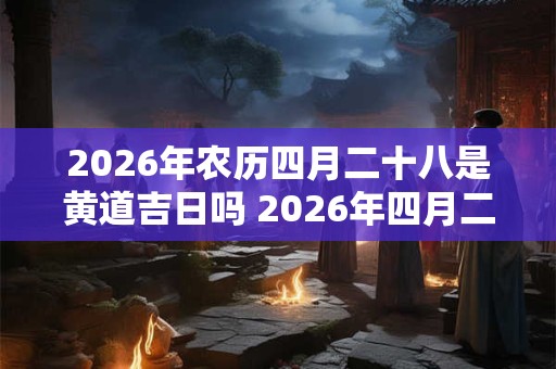 2026年农历四月二十八是黄道吉日吗 2026年四月二十八是黄道吉日吗