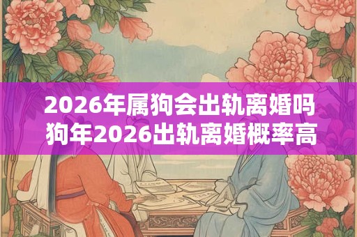 2026年属狗会出轨离婚吗 狗年2026出轨离婚概率高吗 2026年属狗会出轨离婚吗 狗年2026出轨离婚概率高吗