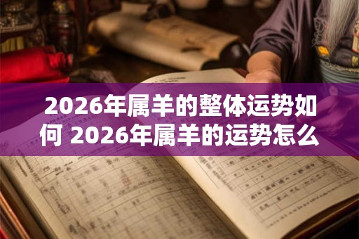 2026年属羊的整体运势如何 2026年属羊的运势怎么样 2026年属羊的整体运势如何 2026年属羊的运势怎么样