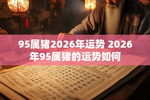 95属猪2026年运势 2026年95属猪的运势如何 95属猪2026年运势 2026年95属猪的运势如何