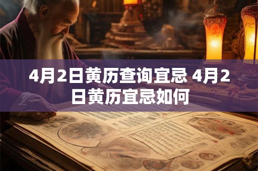 4月2日黄历查询宜忌 4月2日黄历宜忌如何 4月2日黄历查询宜忌 4月2日黄历宜忌如何