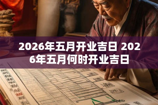 2026年五月开业吉日 2026年五月何时开业吉日