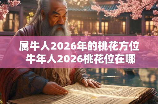 属牛人2026年的桃花方位 牛年人2026桃花位在哪
