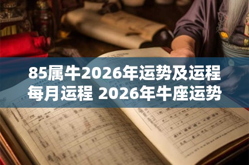 85属牛2026年运势及运程每月运程 2026年牛座运势及每月运程预测 85属牛2026年运势及运程每月运程 2026年牛座运势及每月运程预测