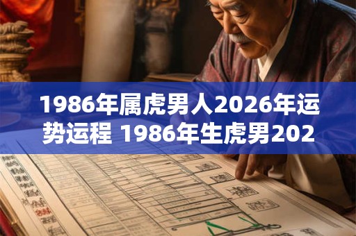 1986年属虎男人2026年运势运程 1986年生虎男2026年运势如何 1986年属虎男人2026年运势运程 1986年生虎男2026年运势如何