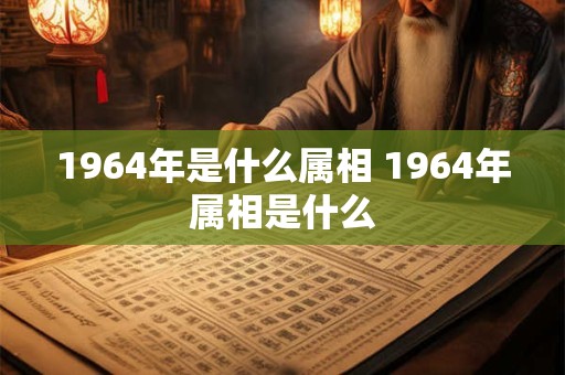 1964年是什么属相 1964年属相是什么