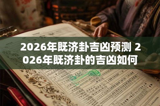 2026年既济卦吉凶预测 2026年既济卦的吉凶如何