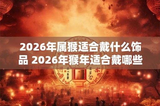 2026年属猴适合戴什么饰品 2026年猴年适合戴哪些饰品