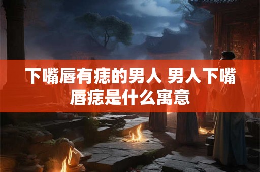 下嘴唇有痣的男人 男人下嘴唇痣是什么寓意