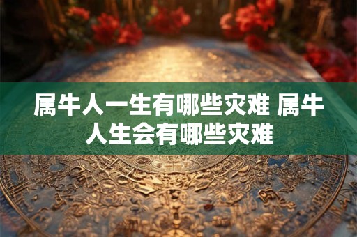 属牛人一生有哪些灾难 属牛人生会有哪些灾难