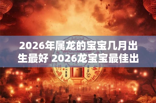 2026年属龙的宝宝几月出生最好 2026龙宝宝最佳出生月