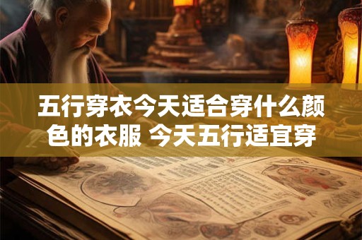 五行穿衣今天适合穿什么颜色的衣服 今天五行适宜穿何色衣