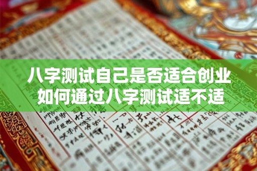 八字测试自己是否适合创业 如何通过八字测试适不适合创业