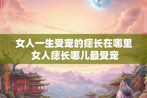 女人一生受宠的痣长在哪里 女人痣长哪儿最受宠