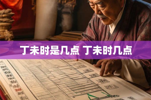 丁未时是几点 丁未时几点
