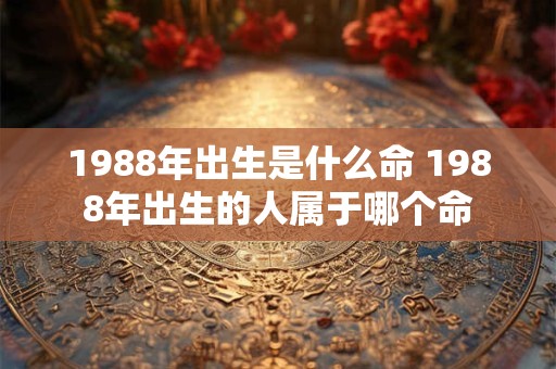 1988年出生是什么命 1988年出生的人属于哪个命 1988年出生是什么命 1988年出生的人属于哪个命