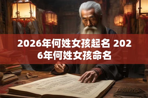 2026年何姓女孩起名 2026年何姓女孩命名