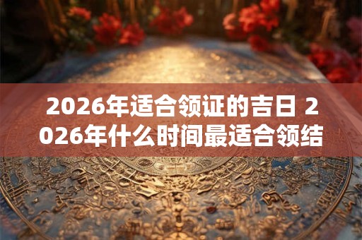 2026年适合领证的吉日 2026年什么时间最适合领结婚证