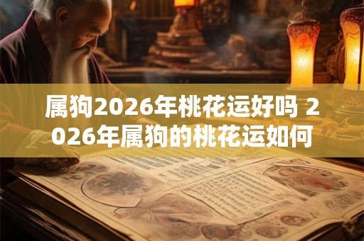 属狗2026年桃花运好吗 2026年属狗的桃花运如何 属狗2026年桃花运好吗 2026年属狗的桃花运如何