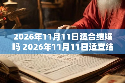2026年11月11日适合结婚吗 2026年11月11日适宜结婚吗