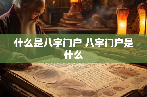 什么是八字门户 八字门户是什么
