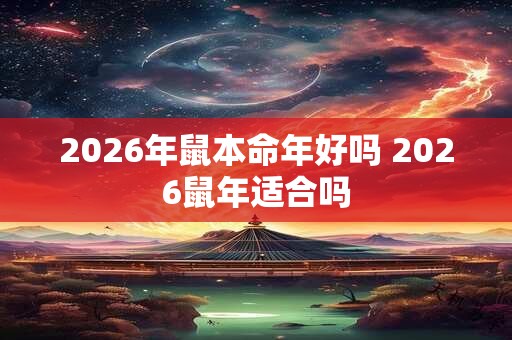 2026年鼠本命年好吗 2026鼠年适合吗