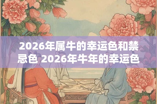 2026年属牛的幸运色和禁忌色 2026年牛年的幸运色和忌色是什么