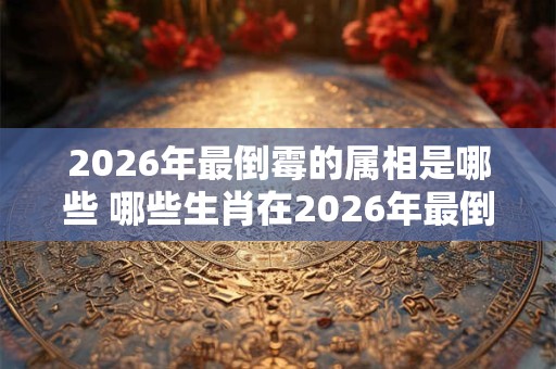2026年最倒霉的属相是哪些 哪些生肖在2026年最倒霉 2026年最倒霉的属相是哪些 哪些生肖在2026年最倒霉