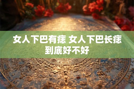 女人下巴有痣 女人下巴长痣到底好不好