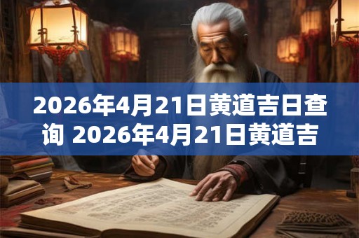 2026年4月21日黄道吉日查询 2026年4月21日黄道吉日是什么 2026年4月21日黄道吉日查询 2026年4月21日黄道吉日是什么