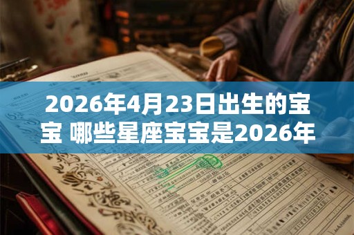 2026年4月23日出生的宝宝 哪些星座宝宝是2026年4月23日出生的