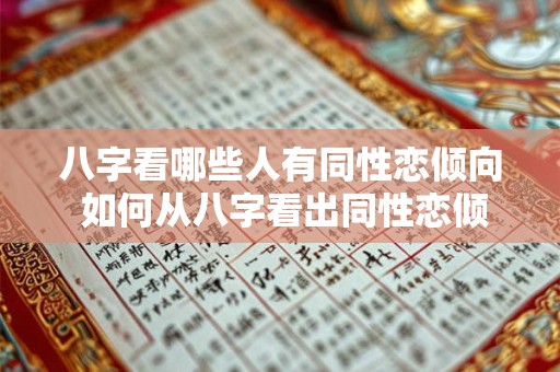 八字看哪些人有同性恋倾向 如何从八字看出同性恋倾向