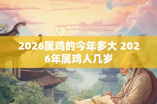 2026属鸡的今年多大 2026年属鸡人几岁