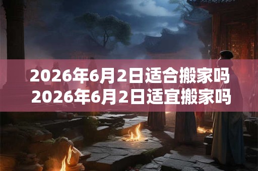 2026年6月2日适合搬家吗 2026年6月2日适宜搬家吗