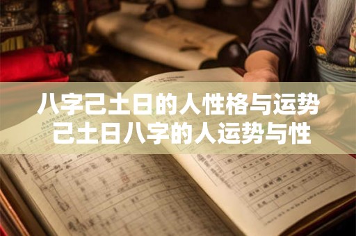 八字己土日的人性格与运势 己土日八字的人运势与性格如何 八字己土日的人性格与运势 己土日八字的人运势与性格如何