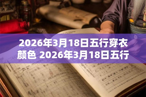 2026年3月18日五行穿衣颜色 2026年3月18日五行穿衣色 2026年3月18日五行穿衣颜色 2026年3月18日五行穿衣色