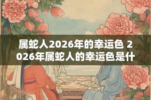 属蛇人2026年的幸运色 2026年属蛇人的幸运色是什么 属蛇人2026年的幸运色 2026年属蛇人的幸运色是什么