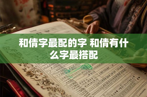 和倩字最配的字 和倩有什么字最搭配 和倩字最配的字 和倩有什么字最搭配