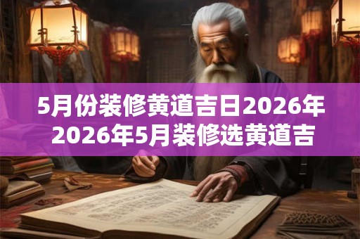 5月份装修黄道吉日2026年 2026年5月装修选黄道吉日 5月份装修黄道吉日2026年 2026年5月装修选黄道吉日