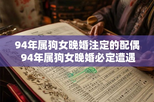94年属狗女晚婚注定的配偶 94年属狗女晚婚必定遭遇何种配偶