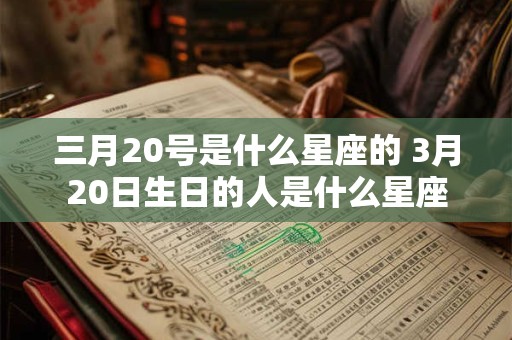 三月20号是什么星座的 3月20日生日的人是什么星座