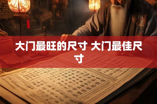 大门最旺的尺寸 大门最佳尺寸