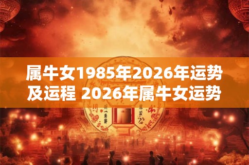 属牛女1985年2026年运势及运程 2026年属牛女运势如何