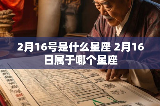 2月16号是什么星座 2月16日属于哪个星座 2月16号是什么星座 2月16日属于哪个星座